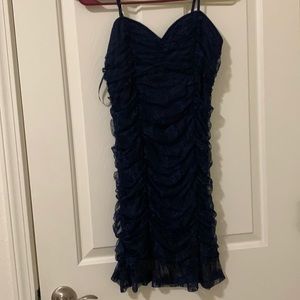 Lulus Navy Blue Lace dress